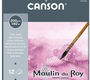Canson Альбом для акварели Moulin du Roy 300г/м.кв 24*32см 12л Сатин склейка по короткой стороне