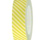 RICO Design лента клейкая светло-зеленая в косую полоску 15 мм х10м
