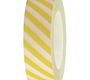 RICO Design лента клейкая неоновая желтая в косую полоску 15мм х 10м