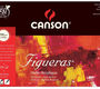 Canson Альбом для масла Figueras 290г/м.кв 33*24см 10л Зерно холста склейка по короткой стороне