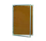 Доска пробковая ВИТРИНА, 120х90 см, алюминиевая рамка, со стеклом