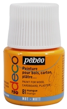 Pebeo P.BO Deco Краска акриловая для творчества и домашнего декора матовая 45 мл цв. MANGO