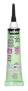 Pebeo Deco 3D краска рельефная перламутровая 20 мл цв. GREEN