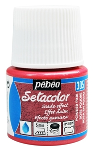 Pebeo Setacolor suede Краска акриловая для ткани эффект замши 45 мл цв. POWDER PINK