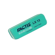 Ластик FACTIS мягкий зеленый, из непрозрачного пластика, размер 74х24х12,5 мм