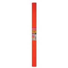 Цветная бумага крепированная плотная, растяжение до 45%, 32 г/м2, BRAUBERG, рулон, оранжевая, 50х250 см, 126530
