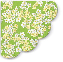 PAW Салфетки круглые Цветочный ковер зеленые D32 см 12 шт.