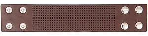 RICO Design основа для вышивания браслета коричневая кожзам. 23,5х4,5 см