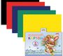 Цветной картон, А5, бархатный, 5 цветов, HATBER "Зайка", 165х220 мм, 5Кбх5 00061, N200544