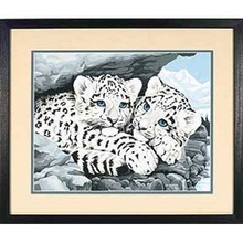 Набор для раскрашивания (акрил): Детеныши снежного леопарда, 28х36 см