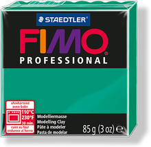 Глина для лепки FIMO professional, 85 г, цвет: чисто-зеленый
