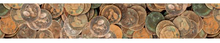 URSUS Лента клейкая декоративная, мотив №28 монеты, 30мм х 10 м