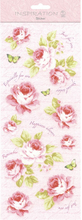 URSUS Наклейки розовые, мотив №07 цветы, 12,4х30,4 см