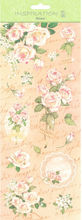 URSUS Наклейки розовые, мотив №15 цветы, 12,4х30,4 см