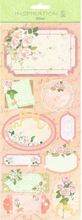 URSUS Наклейки розовые, мотив №16  ярлыки, 12,4х30,4 см