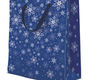 PAW Пакет подарочный Множество снежинок темно-синий 20х25х10 см