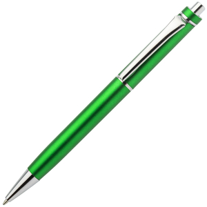Авторучка шариковая, 1,0 мм, зеленый корпус, хромированные детали, синие чернила