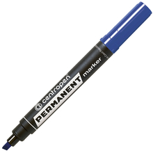 Маркер перманентный, 1-4,6 мм, синий, клиновидный нак., CENTROPEN