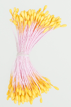 RICO Design тычинки для цветов желтые/розовые 6 см, 100 шт.
