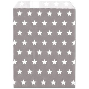 MEYCO пакеты бумажные серебряные со звездами 13х16,5 см 25 шт.