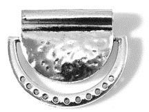 Krimp Чендлер, 35 х 45 мм, in-d 5 мм, биж.сплав, ант.серебро, 1 шт,18070169