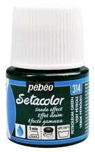 Pebeo Setacolor suede Краска акриловая для ткани эффект замши 45 мл цв. PETROL GREEN