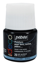 Pebeo P.BO Deco Краска акриловая для творчества и домашнего декора глянцевая 45 мл цв. DEEP BLACK