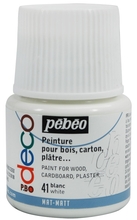 Pebeo P.BO Deco Краска акриловая для творчества и домашнего декора матовая 45 мл цв. WHITE