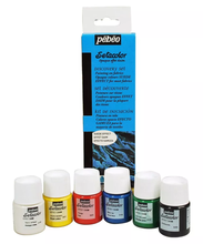 Pebeo Набор красок акриловых Setacolor для ткани эффект замши 6 цв. х 20 мл