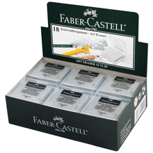 Ластик-клячка FABER-CASTELL, 40х35х10 мм, мягкий, серый, 127220