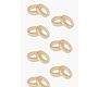 RICO Design 3D наклейки золотые кольца, 7х15 см