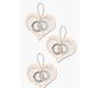 RICO Design 3D наклейки сердца с кольцами, 7х15 см