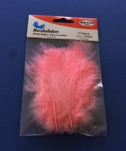 MEYCO перья марабу розовые, длина  12 см, 17 шт.