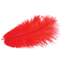 MEYCO перья страусиные красные, длина  20 см, 2 шт.