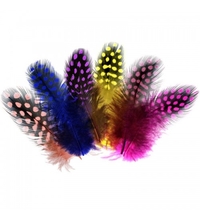 MEYCO перья цесарки желтые, длина 6-8см, 24 шт.