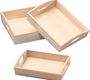 RICO Design набор из 3 деревянных подносов 23х6х17,5 см; 26,5х7,5х21 см; 31х6,5х24 см
