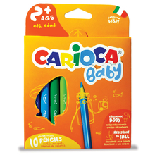 Набор экстра-крупных карандашей CARIOCA BABY для детей 2+ лет в картонной коробке с европод.