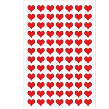 RICO Design наклейки фетровые сердечки красные малые