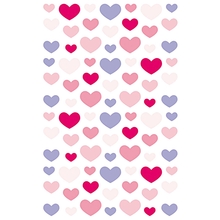 RICO Design наклейки фетровые сердечки красные, фиолетовые