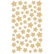 RICO Design наклейки золотые звезды, 4 листа 10х19 см