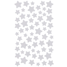 RICO Design наклейки серебряные звезды, 4 листа 10х19 см