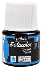 Pebeo Краска Setacolor для темных и светлых тканей 45 мл  цв. BLACK