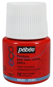Pebeo P.BO Deco Краска акриловая для творчества и домашнего декора перламутровая 45 мл цв. RED PEARL