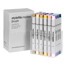 Набор маркеров STYLEFILE BRUSH 24шт основные цвета B