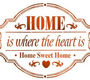 Stamperia Трафарет D, 20x15 см, Home is where the heart is