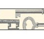 Stamperia Лента х/б Старинные ключи, 15 мм х 5 м