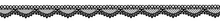 URSUS Лента клейкая декоративная, мотив №73 черное кружево винтаж, 15мм х 10 м