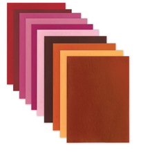 Цветной фетр для творчества, А4, 210х297 мм, BRAUBERG, 10 листов, 10 цветов, толщина 1 мм, "Солнечный", 660653