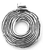 Krimp Подвеска, 45 х 55 мм, биж.сплав, ант.серебро, 1 шт, 18070124