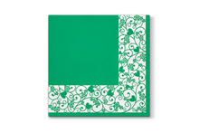 PAW TaT Салфетки столовые Модная рамка зеленые 33х33 см 20 шт.